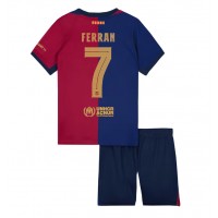 Barcelona Ferran Torres #7 Replica Home Minikit 2024-25 Short Sleeve (+ pants)